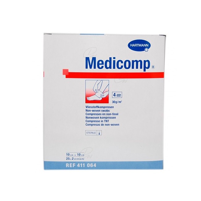Medicomp Compresas Non Woven 10 X 20 Cm 25 2 U