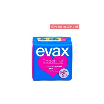 Comprar Evax Compresas Cottonlike Normal Alas al Mejor Precio | Quierofarma