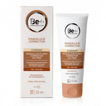Comprar BE Maquillaje Fluido Corrector Oilfree Piel Oscura al Mejor Precio | Quierofarma