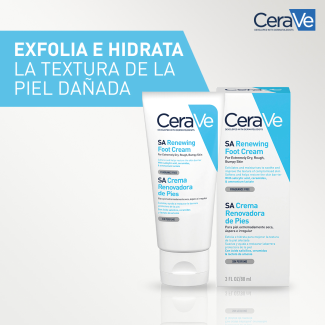 Comprar Cerave Crema Renovadora de Pies al Mejor Precio | Quierofarma