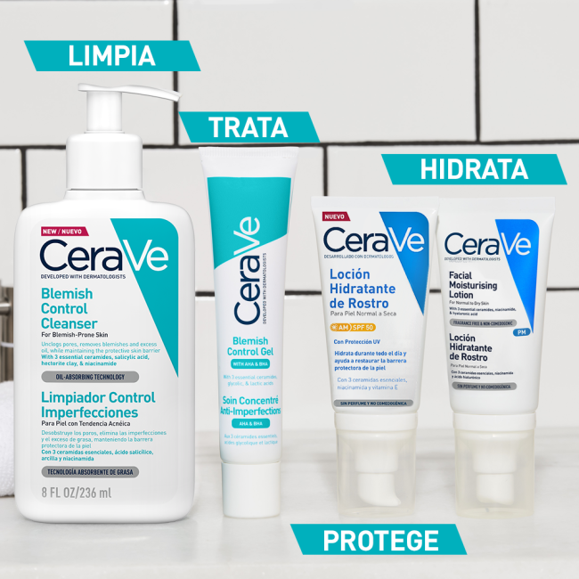 Comprar CeraVE Gel Limpiador Blemish Control Imperfecciones al Mejor Precio | Quierofarma