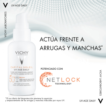Comprar Capital Soleil Fotoprotector UV AGE Daily Water Fluid Antifotoenvejecimiento al Mejor Precio | Quierofarma