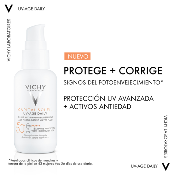 Comprar Capital Soleil Fotoprotector UV AGE Daily Water Fluid Antifotoenvejecimiento al Mejor Precio | Quierofarma