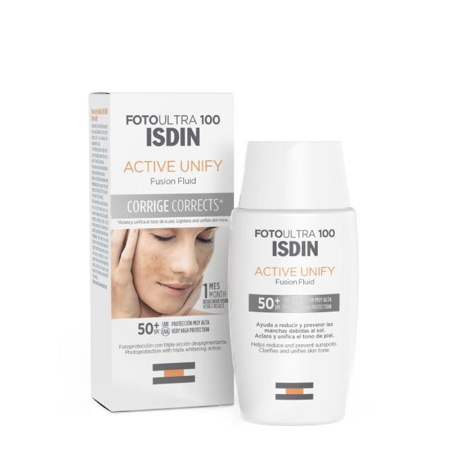 Foto Ultra 100 Active Unify Fusion Fluid SPF 50 ISDIN 