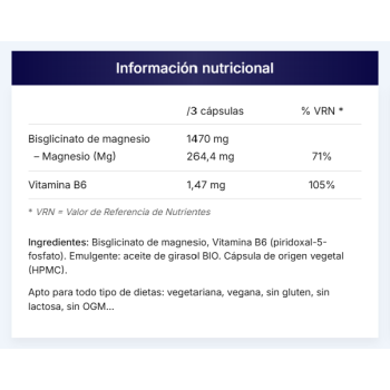 Comprar Bisglicinato de Magnesio + B6 al Mejor Precio | Quierofarma