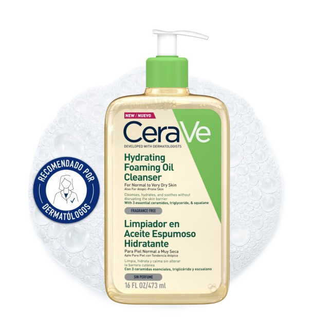 Comprar CeraVe Limpiador Aceite Espumoso Hidratante al Mejor Precio | Quierofarma