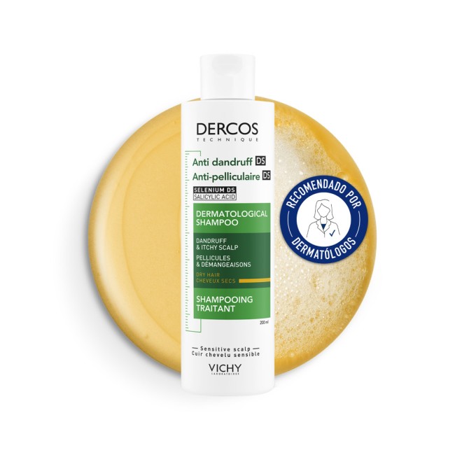 Comprar Dercos Champú Anticaspa cabello seco al Mejor Precio | Quierofarma