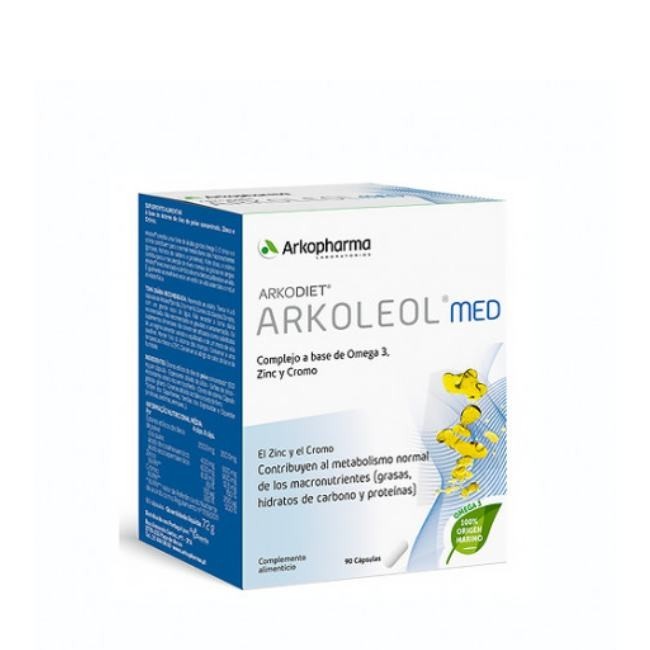 Arkoleol Med Omega 3 Zinc Y Cromo 90 Caps